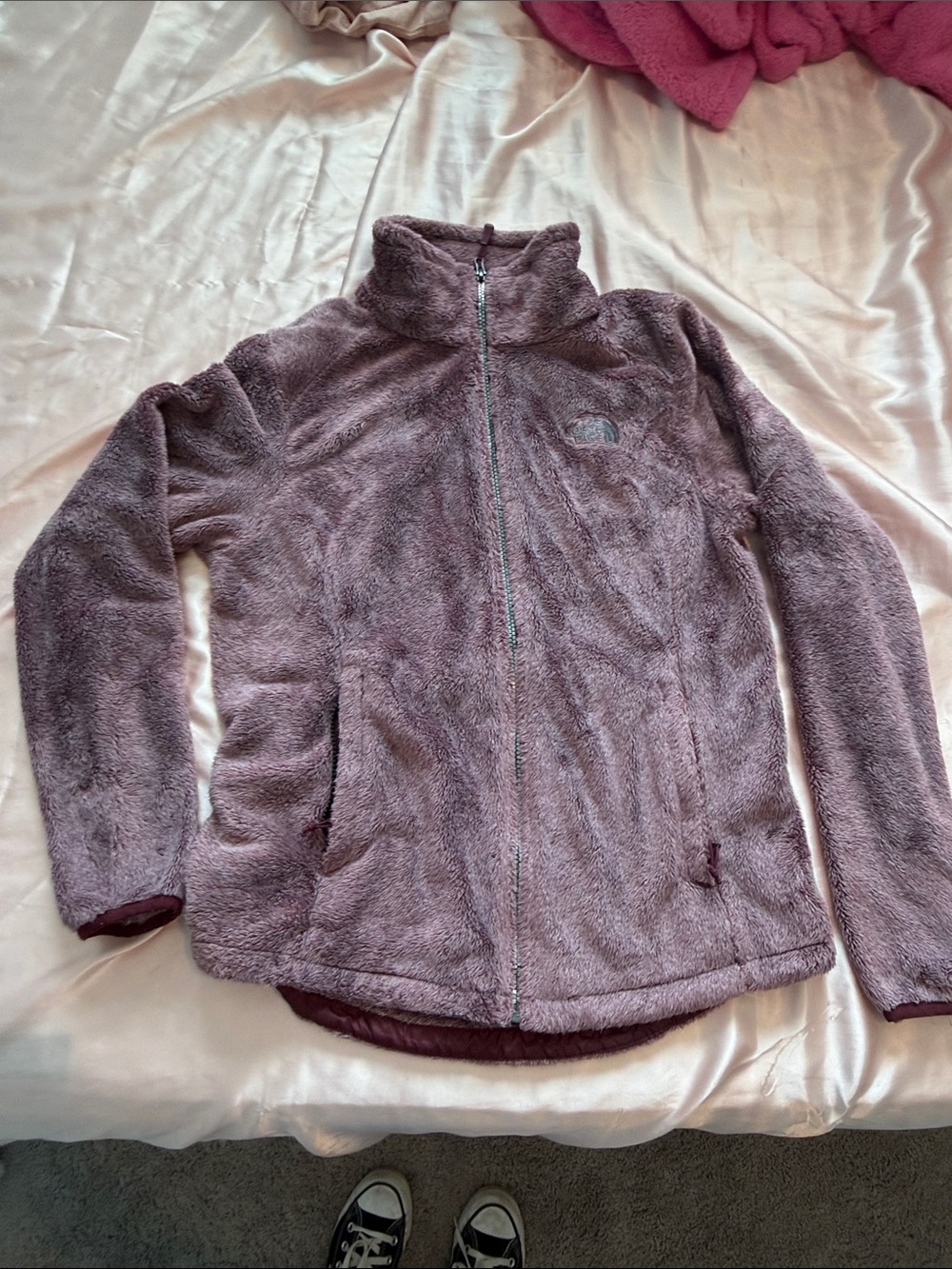 The North Face Plush Full-Zip Fleece Jacket - Dusty Rose